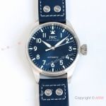 Swiss Made IWC Big Pilot's Watch 43mm Spitfire Blue Dial Stainless Steel